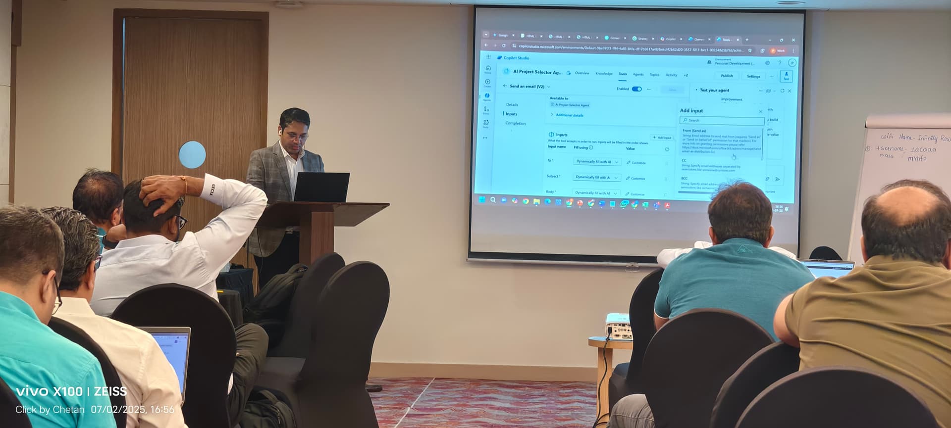 Enterprise teams collaborating in a practical AI workshop — program highlight 1