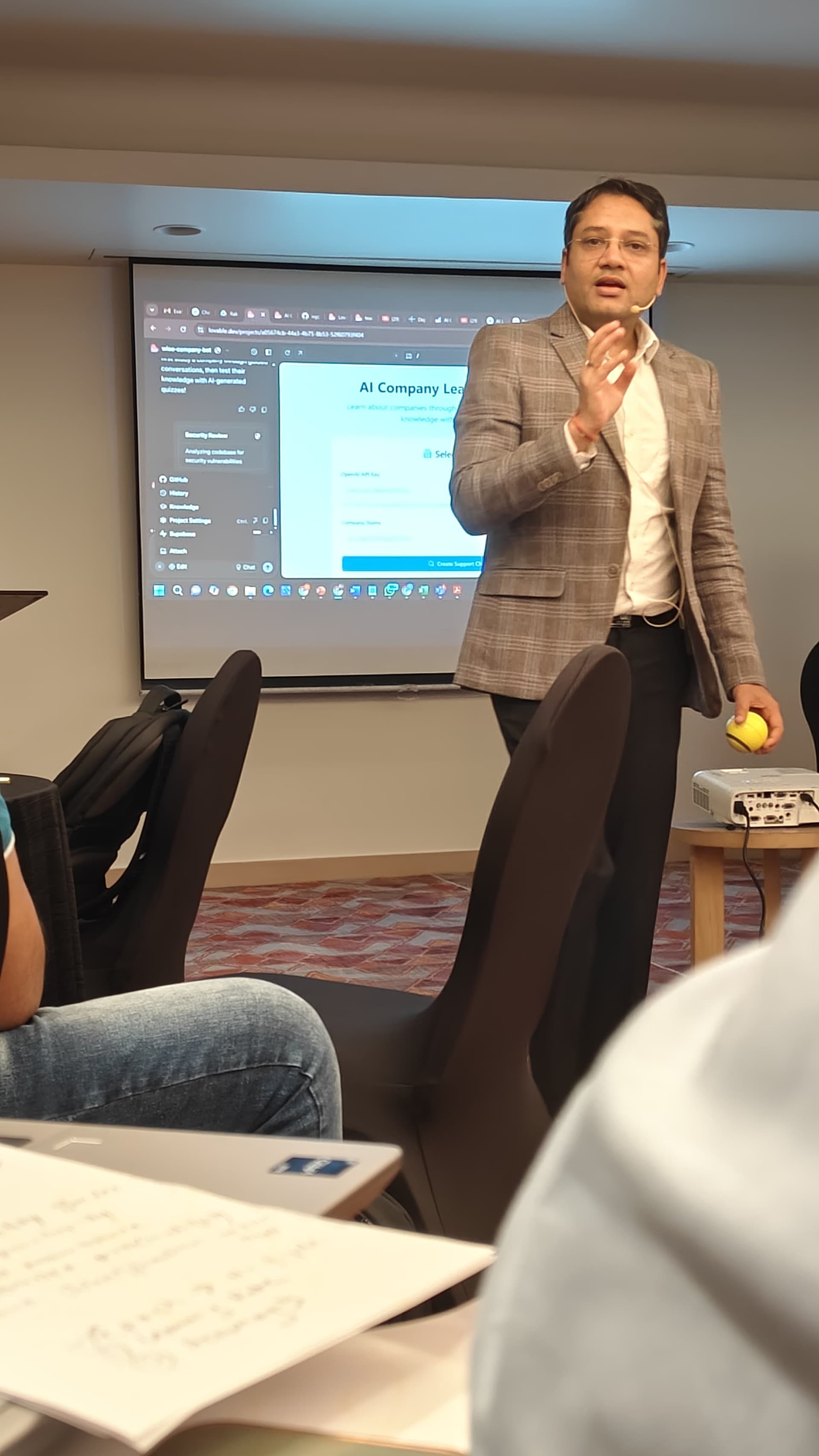 Enterprise teams collaborating in a practical AI workshop — program highlight 4
