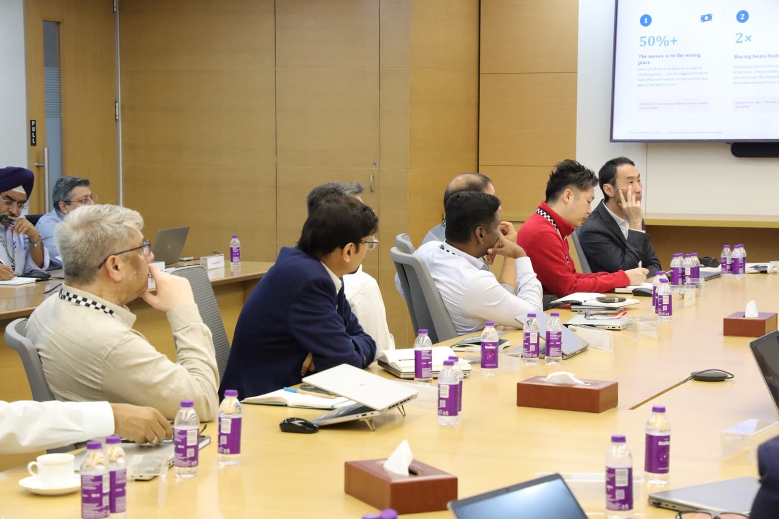 Enterprise teams collaborating in a practical AI workshop — program highlight 6