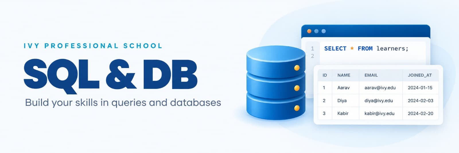 SQL & DB: Database management and SQL queries